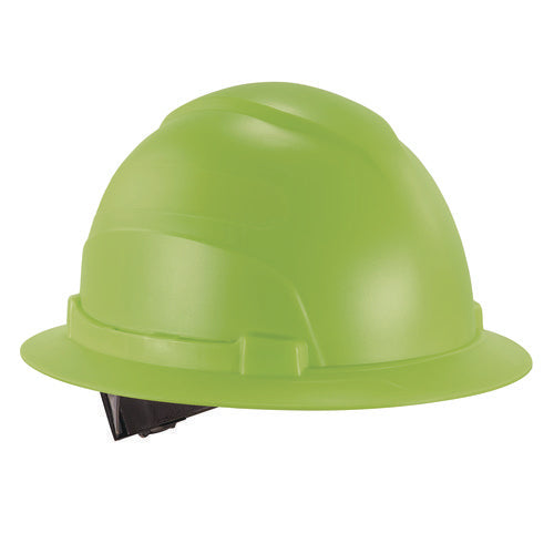 Ergodyne Skullerz 8969 Class E Lightweight Full Brim Hard Hat 6-point Rachet Suspension Lime