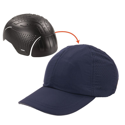 Ergodyne Skullerz 8947 Lightweight Baseball Hat And Bump Cap Insert Medium/large Navy