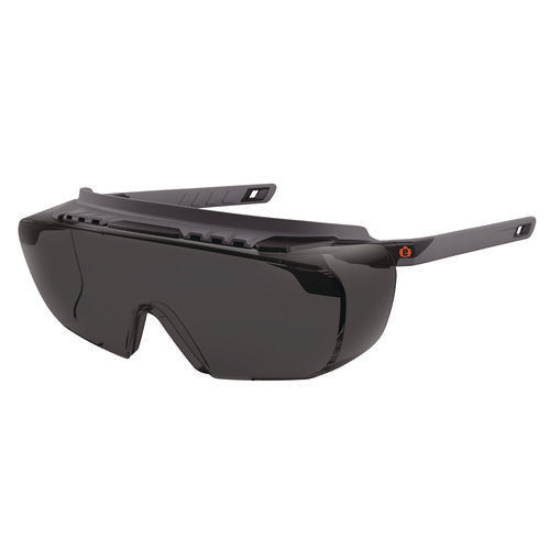Ergodyne Skullerz Osmin Safety Glasses Matte Black Polycarbonate Frame Smoke Polycarbonate Lens