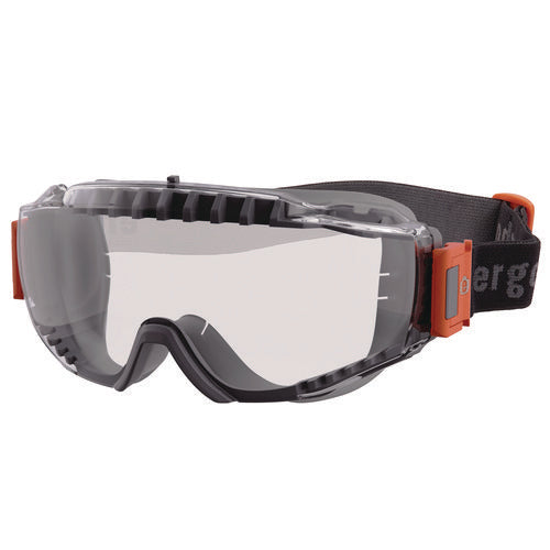 Ergodyne Skullerz Modi Otg Anti-scratch/enhanced Anti-fog Safety Goggles With Elastic Strap Clear Lens