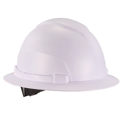 Ergodyne Skullerz 8969 Class E Lightweight Full Brim Hard Hat 6-point Rachet Suspension White