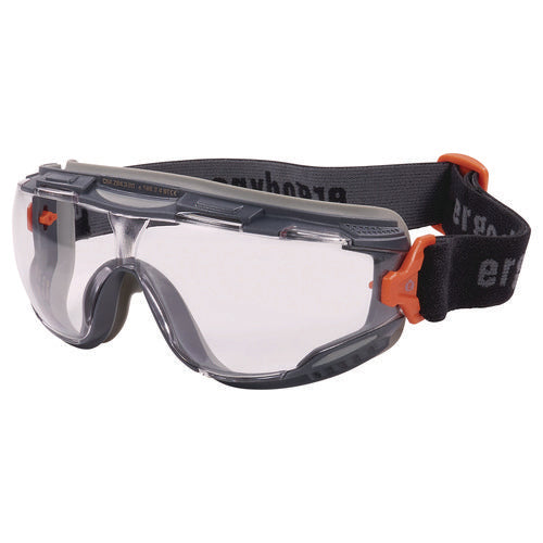 Ergodyne Skullerz Arkyn Anti-scratch And Enhanced Anti-fog Safety Goggles With Elastic Strap Clear