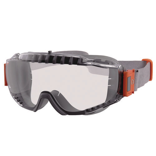 Ergodyne Skullerz Modi Otg Anti-scratch And Enhanced Anti-fog Safety Goggles With Neoprene Strap Clear Lens Ships In 1-3 Bus Days