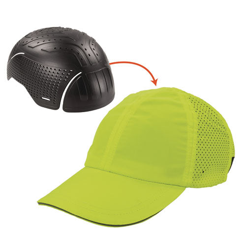 Ergodyne Skullerz 8947 Lightweight Baseball Hat And Bump Cap Insert X-small/small Lime