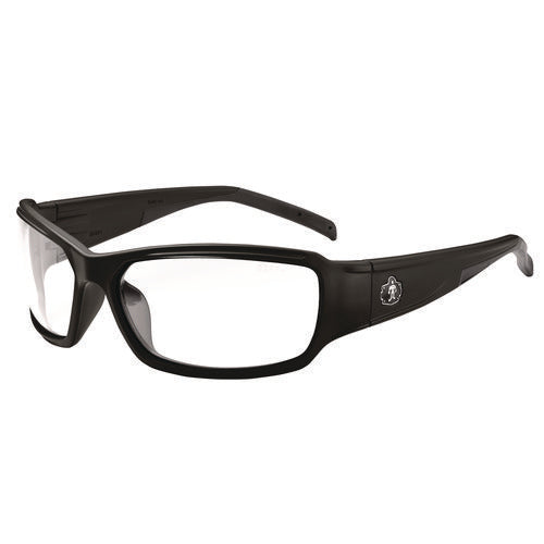 Ergodyne Skullerz Thor Anti-scratch And Enhanced Anti-fog Safety Glasses Black Frame Clear Polycarbonate Lens Ships In 1-3 Bus Days