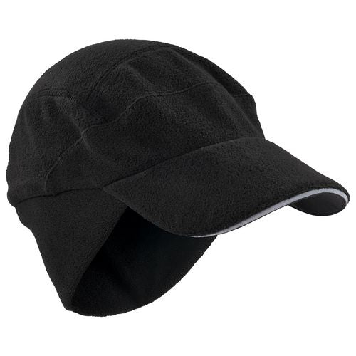 Ergodyne N-ferno 6807 Winter Baseball Cap With Ear Flaps One Size Fits Most Black