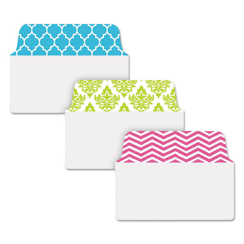 Ultra Tabs Repositionable Tabs, Fashion Patterns: 2" X 1.5", 1/5-cut, Assorted Colors, 24/pack