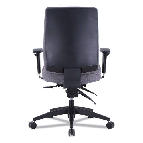 Alera Wrigley Series 24/7 High Performance Mid-back Multifunction Task Chair, Supports Up To 275 Lb, Gray, Black Base