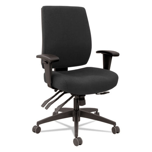 Alera Wrigley Series 24/7 High Performance Mid-back Multifunction Task Chair, Supports Up To 275 Lb, Gray, Black Base