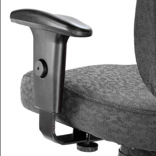 Alera Wrigley Series 24/7 High Performance Mid-back Multifunction Task Chair, Supports Up To 275 Lb, Gray, Black Base