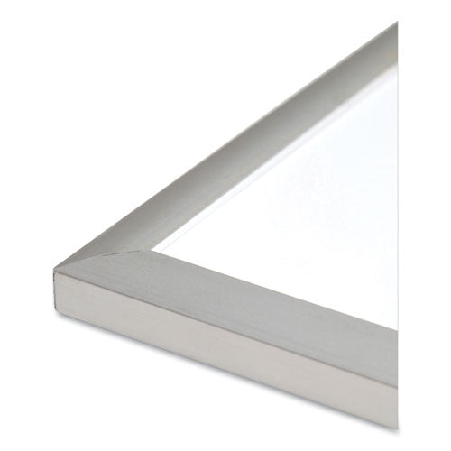 Magnetic Dry Erase Board With Aluminum Frame, 24 X 18, White Surface, Silver Aluminum Frame