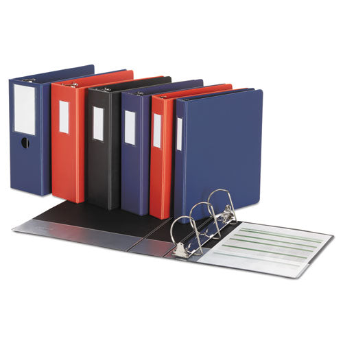 Deluxe Non-view D-ring Binder With Label Holder, 3 Rings, 2" Capacity, 11 X 8.5, Black