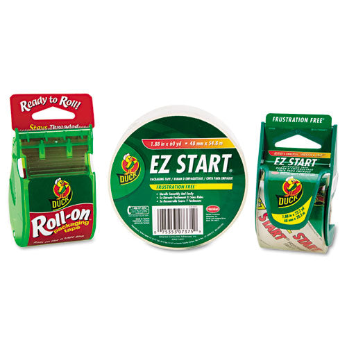 Ez Start Premium Packaging Tape With Dispenser, 1.5" Core, 1.88" X 55.5 Yds, Clear