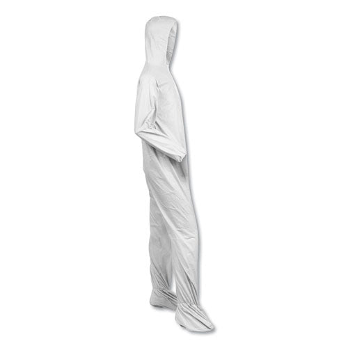 A40 Elastic-cuff, Ankle, Hood And Boot Coveralls, 3x-large, White, 25/carton