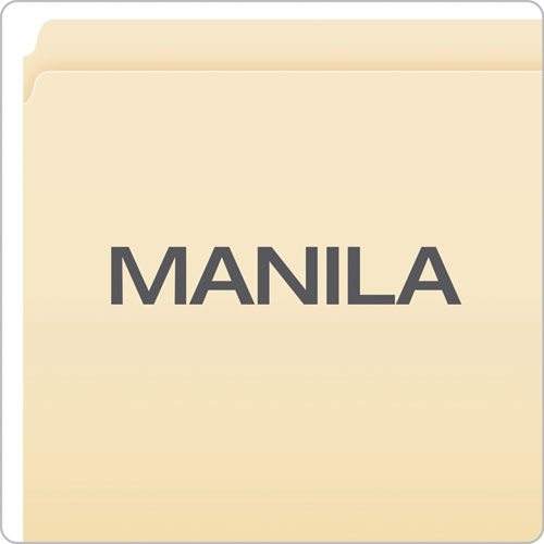 Manila File Folders, Straight Tabs, Legal Size, 0.75" Expansion, Manila, 100/box