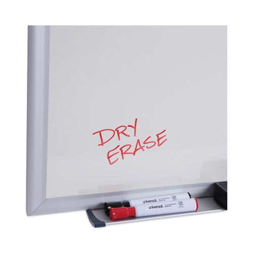 Deluxe Melamine Dry Erase Board, 24 X 18, Melamine White Surface, Silver Aluminum Frame