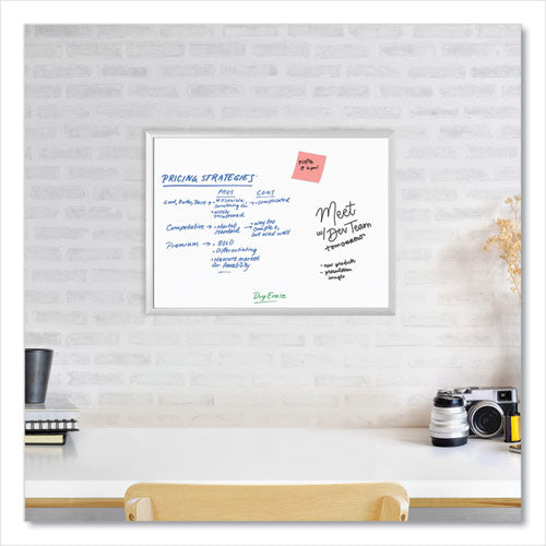 Melamine Dry Erase Board, 24 X 18, White Surface, Silver Aluminum Frame