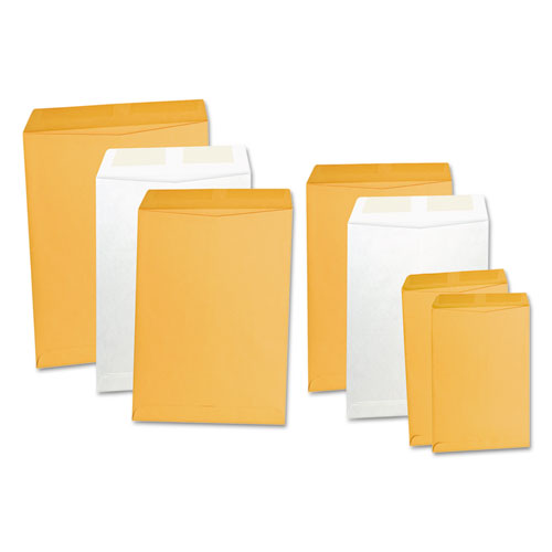 Catalog Envelope, 28 Lb Bond Weight Kraft, #14 1/2, Square Flap, Gummed Closure, 11.5 X 14.5, Brown Kraft, 250/box