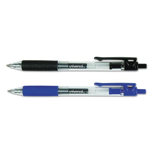 Comfort Grip Gel Pen, Retractable, Medium 0.7 Mm, Blue Ink, Clear/blue Barrel, 36/pack