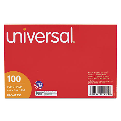Index Cards, Ruled, 5 X 8, Assorted, 100/pack