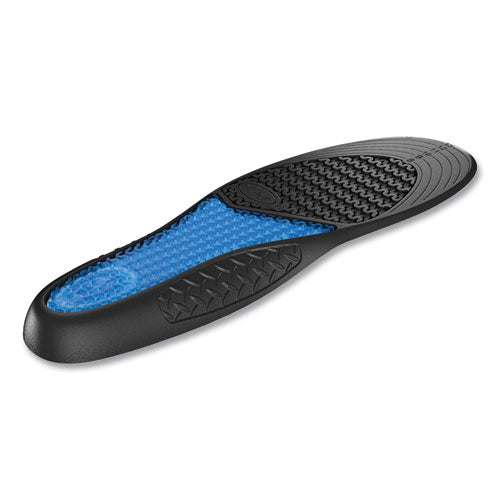 Comfort And Energy Work Massaging Gel Insoles, Men Sizes 8 To 14, Black/blue, Pair