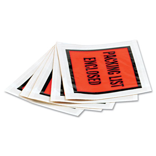 Self-adhesive Packing List Envelope, Clear Front: Full-size Window, 4.5 X 6, Clear, 1,000/carton