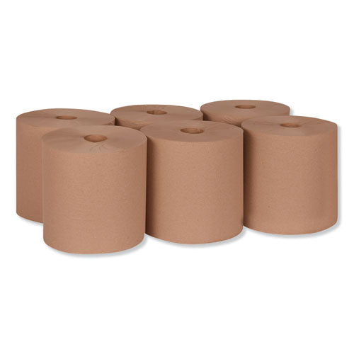 Hardwound Roll Towel, 1-ply, 7.88" X 1,000 Ft, Natural, 6 Rolls/carton