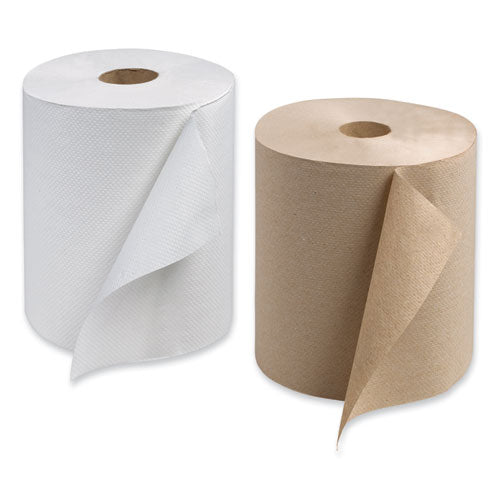 Hardwound Roll Towel, 1-ply, 7.88" X 1,000 Ft, Natural, 6 Rolls/carton
