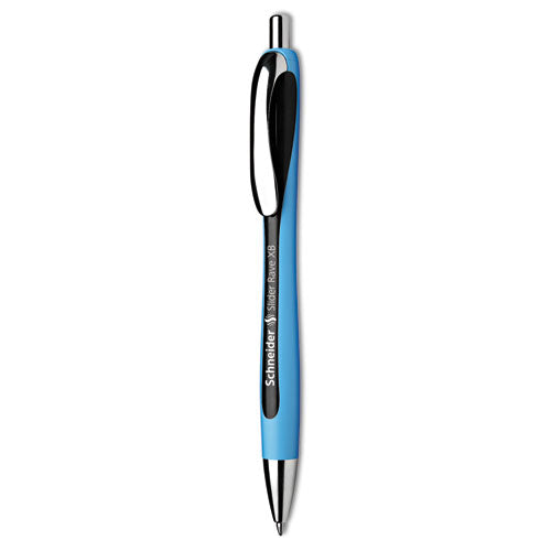 Slider Rave Xb Ballpoint Pen, Retractable, Extra-bold 1.4 Mm, Blue Ink, Blue/light Blue Barrel