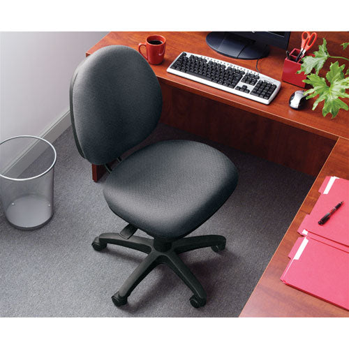 Alera Interval Series Swivel/tilt Task Chair, Bonded Leather Seat/back, Up To 275 Lb, 18.11" To 23.22" Seat Height, Black