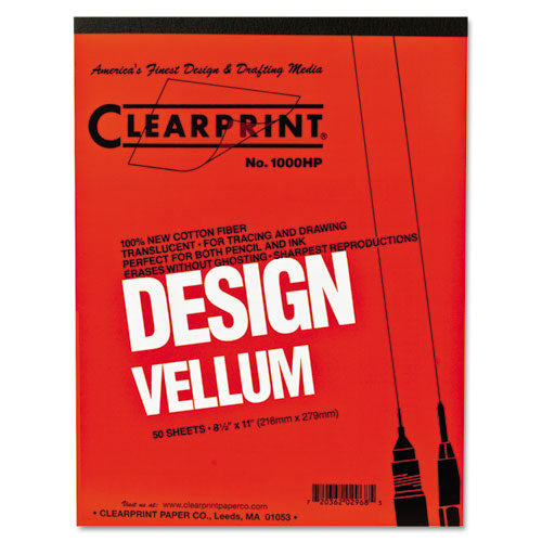 Design Vellum Paper, 16 Lb Bristol Weight, 11 X 17, Translucent White, 50/pad