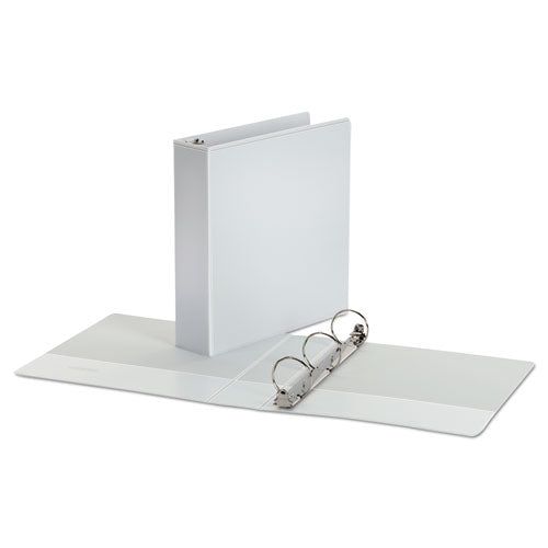 Economy Round Ring View Binder, 3 Rings, 2" Capacity, 11 X 8.5, White