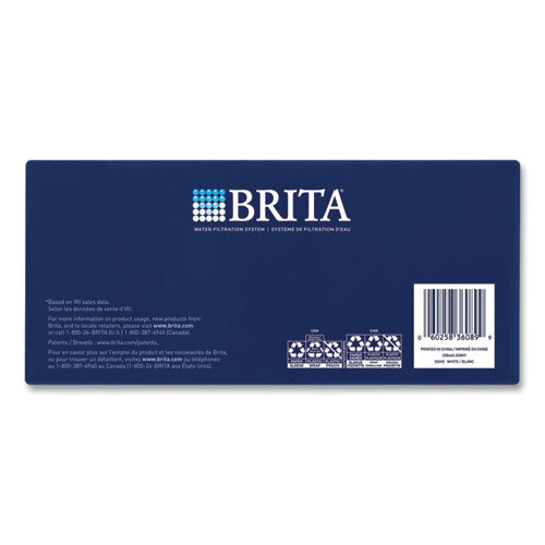Brita Classic Water Filter Pitcher 40 Oz 5 Cups Clear 2/Case