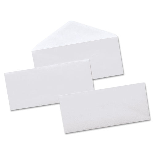 Open-side Security Tint Business Envelope, #10, Monarch Flap, Gummed Closure, 4.13 X 9.5, White, 500/box