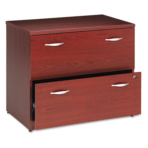 Series C Lateral File, 2 Legal/letter/a4/a5-size File Drawers, Natural Cherry/graphite Gray, 35.75" X 23.38" X 29.88"