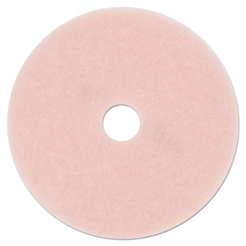 Ultra High-speed Eraser Floor Burnishing Pad 3600, 19" Diameter, Pink, 5/carton