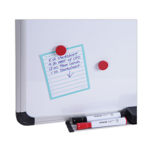 Cork/dry Erase Board, Melamine, 24 X 18, Black/gray Aluminum/plastic Frame