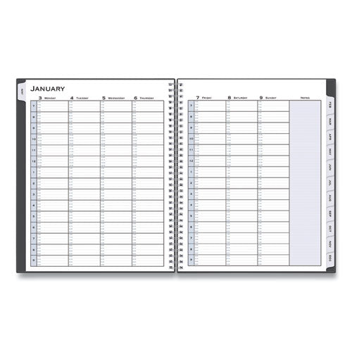 Passages Appointment Planner, 11 X 8.5, Charcoal Cover, 12-month (jan To Dec): 2023