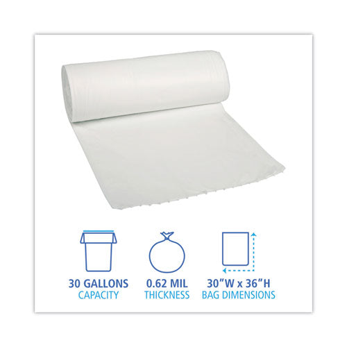 Inteplast Group High-Density Commercial Can Liners Value Pack, 33 gal, 14 microns, 33 inch x 39 inch, Clear, 250/Carton, Size: One Size