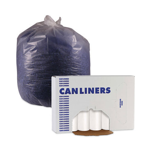 Trinity Plastics Low-Density Can Liners, 20 gal, 1.5 mil, 30 x 36, Black, 100/Carton