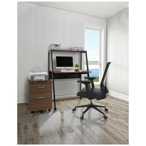 Kompass Flexible Home/office Desk, 33" X 23.75" X 48", Natural Walnut