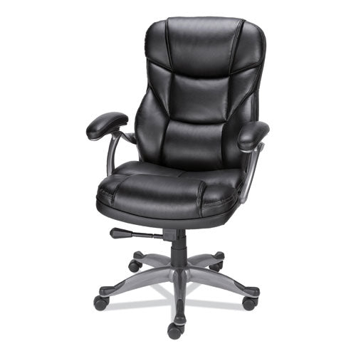 Alera Birns Series High-back Task Chair, Supports Up To 250 Lb, 18.11" To 22.05" Seat Height, Black Seat/back, Chrome Base