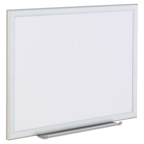 Deluxe Melamine Dry Erase Board, 48 X 36, Melamine White Surface, Silver Aluminum Frame