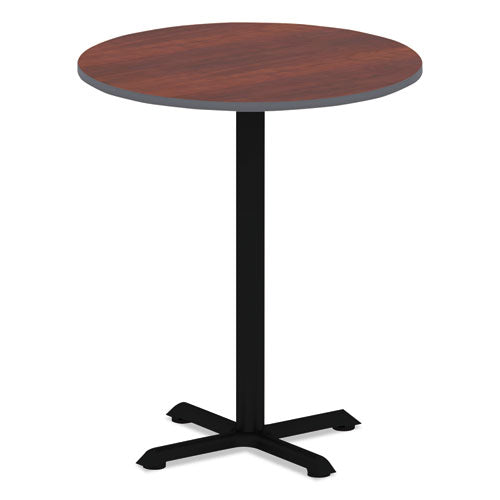 Alera Hospitality Series Single-column Bases, 27.5" Diameter X 40.38"h, 300 Lb Cap, Steel, Black