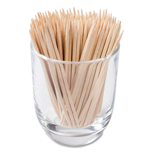Square Wood Toothpicks, 2.75", Natural, 800/box, 24 Boxes/carton