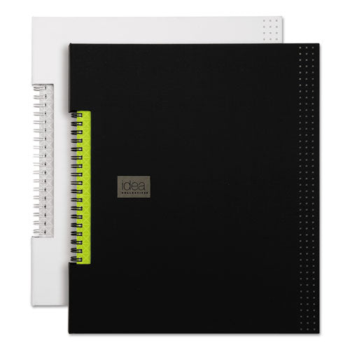 Idea Collective Professional Wirebound Hardcover Notebook, 1-subject, Medium/college Rule, Black Cover, (80) 11 X 8.5 Sheets