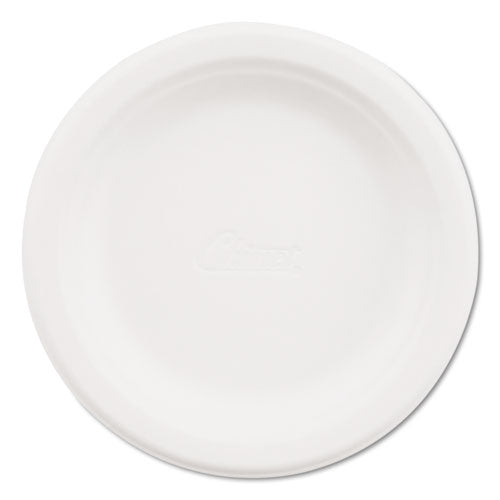 Paper Dinnerware, 3-compartment Plate, 10.25" Dia, White, 500/carton