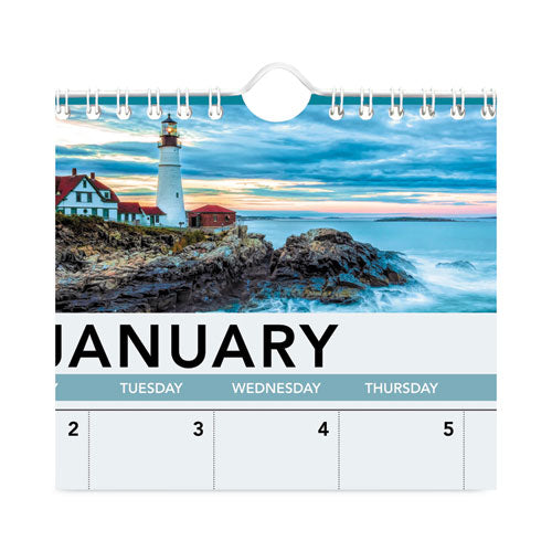 Landscape Monthly Wall Calendar, Landscapes Photography, 12 X 12, White/multicolor Sheets, 12-month (jan To Dec): 2023