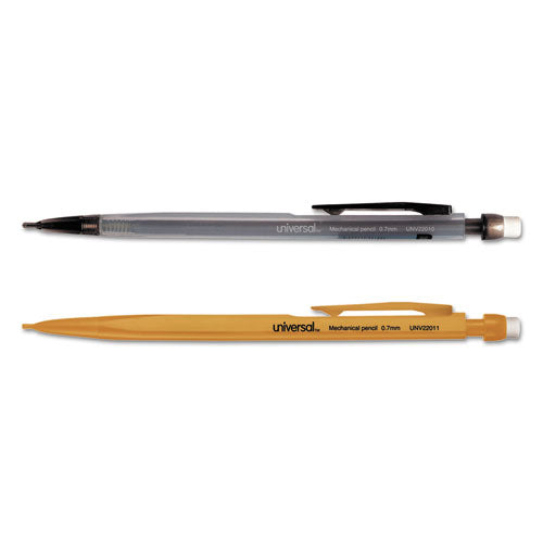 Mechanical Pencil, 0.7 Mm, Hb (#2.5), Black Lead, Smoke Barrel, Dozen