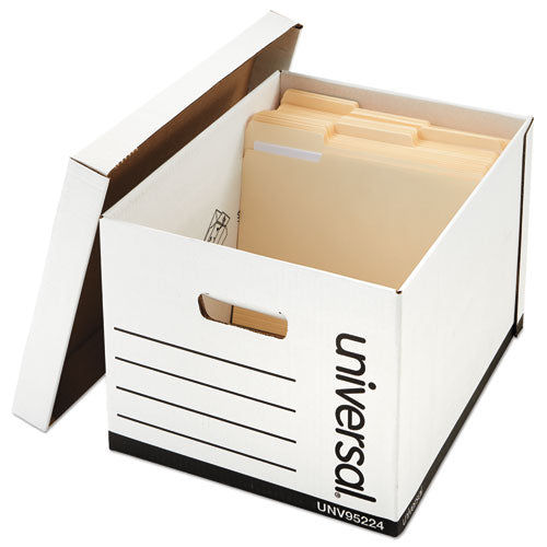 Basic-duty Easy Assembly Storage Files, Letter/legal Files, White, 12/carton